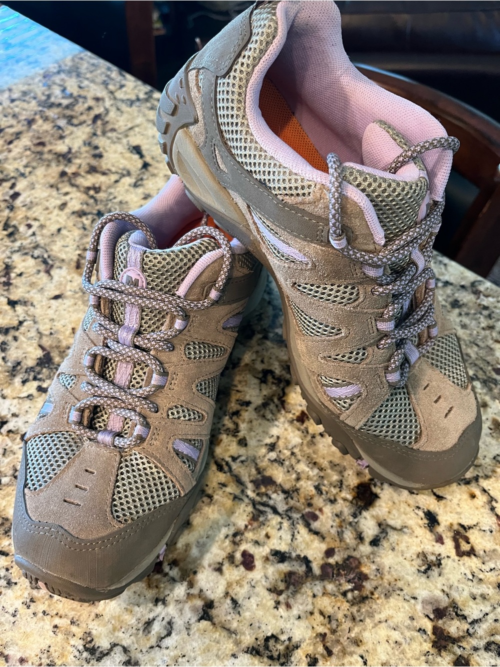 Merrell Women's Taupe and Light Pink Trail Shoe